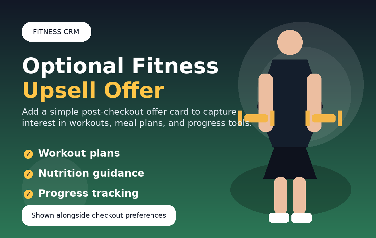 Fitness CRM upsell